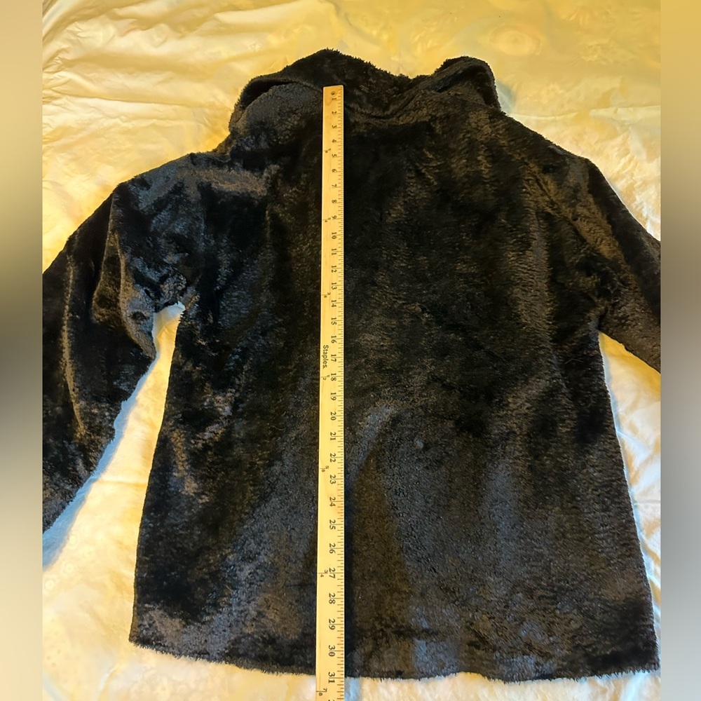 Vintage - XOE ‘s Women's Elegant Black Teddy Jacket/ Small - Oversized - Picture 11 of 15